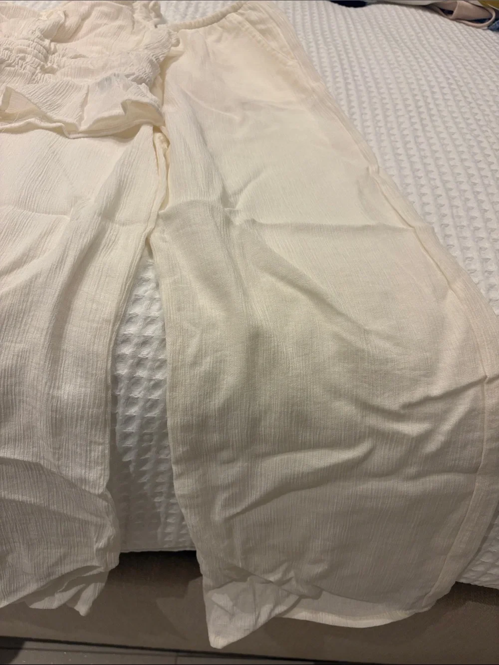 H&M Cream Girls' Two-Piece Camisole & Pants Set